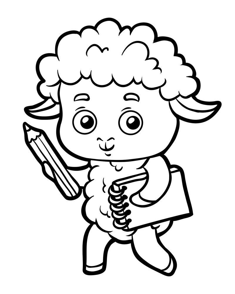 可爱的小动物-小羊